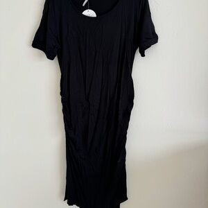 Black Maternity Bodycon Dress
